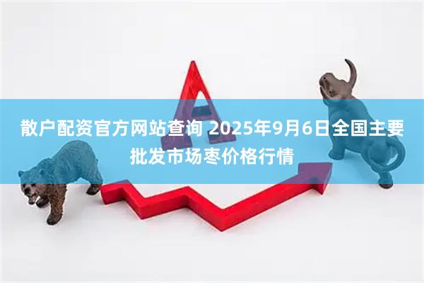 散户配资官方网站查询 2025年9月6日全国主要批发市场枣价格行情